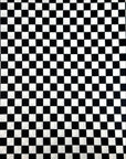 (4x2 YUMMY RIB) BLACK AND OFF WHITE CHECKERED (5)