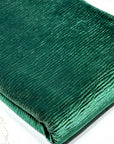 (VELVET PLEATED) EMERALD (2)