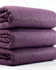 (SWEATER RIB) GOLD SHIMMER ON DARK PURPLE
