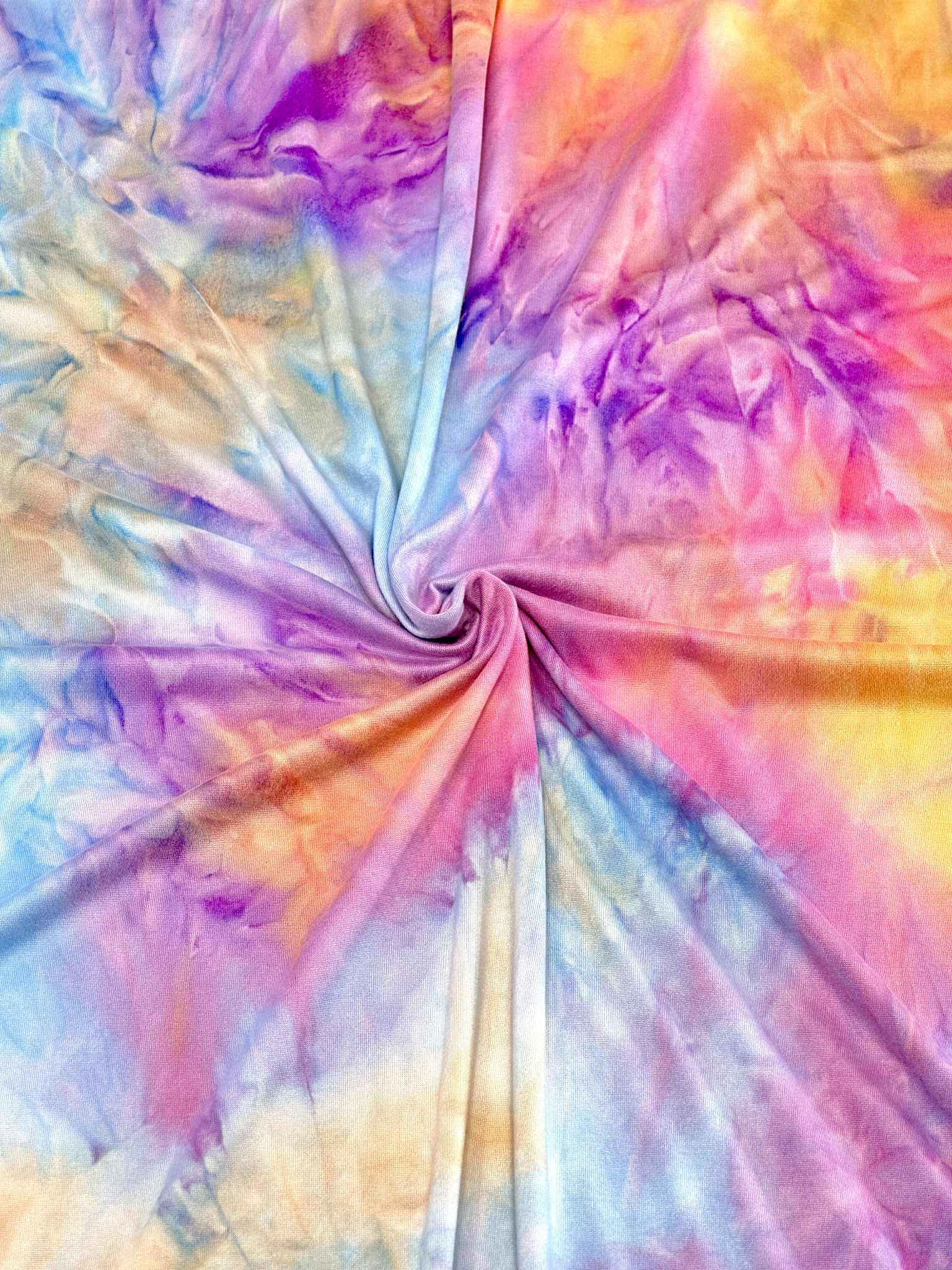(DBP) PURPLE, BLUE, AND ORANGE TIE DYE