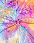 (DBP) PURPLE, BLUE, AND ORANGE TIE DYE