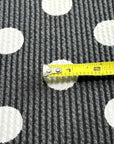 (URBAN RIB) WHITE POLKA DOTS ON CHARCOAL
