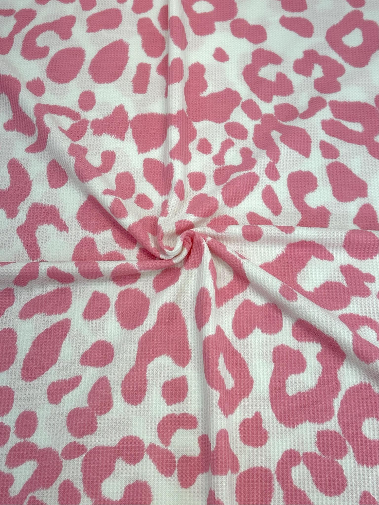 (THERMAL) PINK LEOPARD PRINT ON OFF WHITE