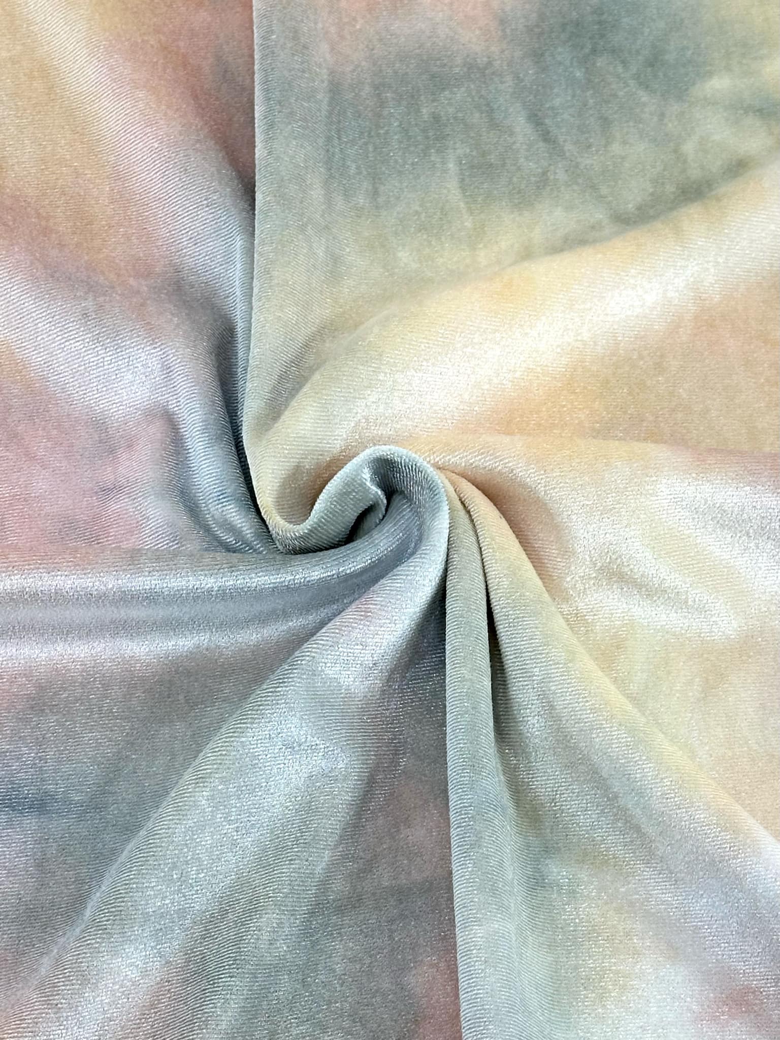 (VELVET) SOFT YELLOW, PINK, AND BLUE