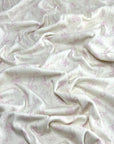 (POINTELLE COTTON SPANDEX RIB) PINK BOWS ON LIGHT CREAM