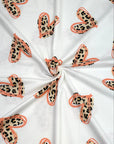 (DBP) PINK AND CHEETAH HEARTS ON OFF WHITE