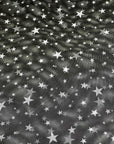 (MESH) WHITE STARS ON BLACK