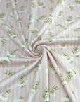 (4X2 YUMMY RIB) BALLERINA BUNNIES ON PINK STRIPES (5)