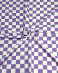 (FRENCH TERRY) LAVENDER AND OFF WHITE CHECKERED(4)