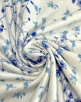 (DBP) BLUE FLORAL ON OFF WHITE