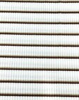 (COTTON RIB) BROWN STRIPES ON OFF WHITE