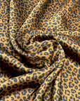 (SATIN) TINY BROWN CHEETAH ON CARAMEL