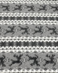 (BRUSHED SWEATER KNIT) BLACK REINDEERS ON GREY