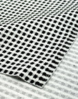 (KNIT) 3D TINY BLACK AND OFF WHITE GINGHAM (2)