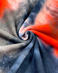 (FRENCH TERRY) DARK NAVY, GRAY AND BRIGHT RED TIE DYE (1)