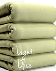 (COTTON SPANDEX FRENCH TERRY) LIGHT OLIVE