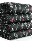 (OAKLEY) SKELETONS AND PINK BOWS ON BLACK