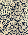 (WOVEN) BLACK LEOPARD ON DARK MOCHA