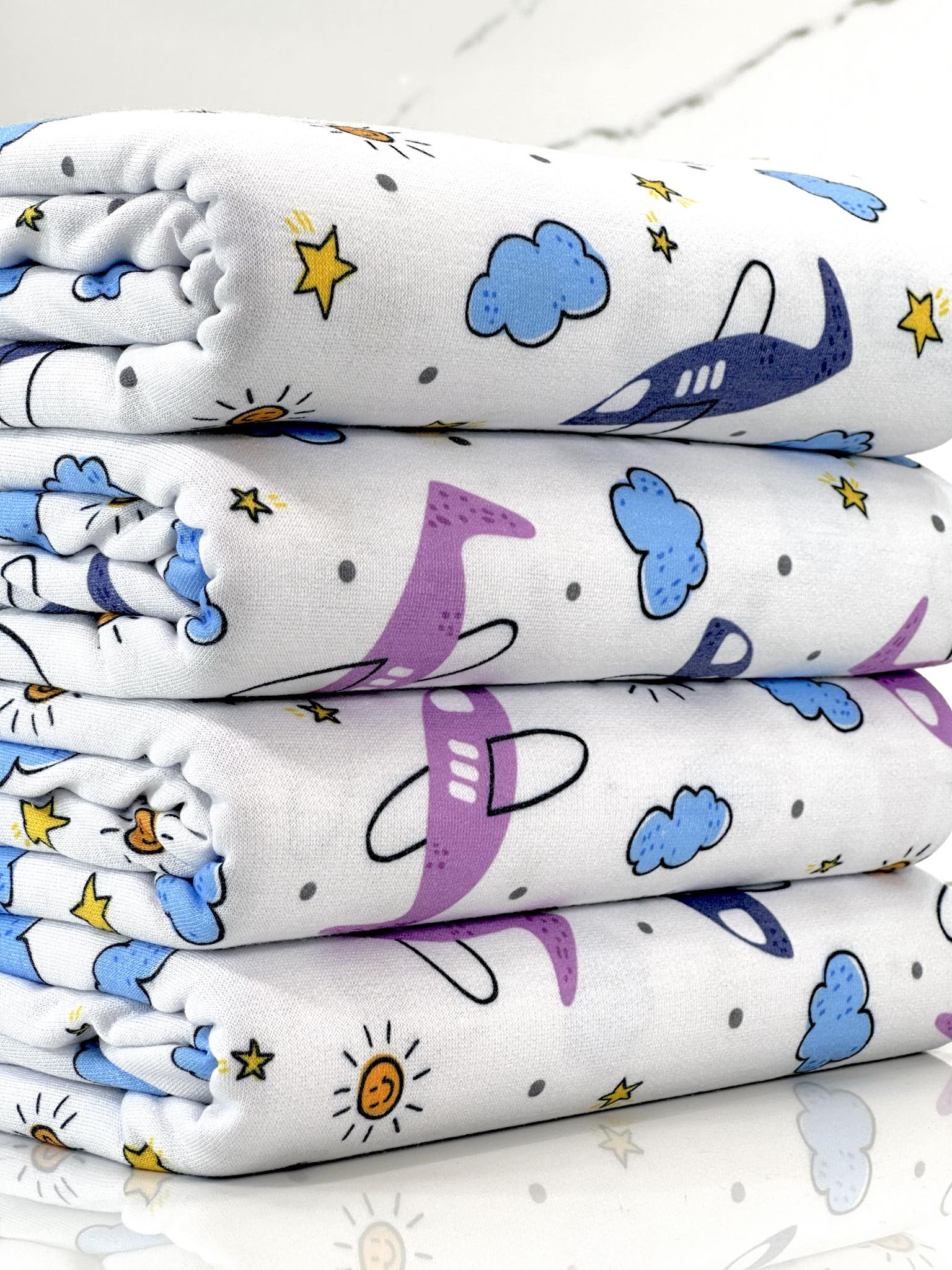 (FRENCH TERRY) PLANES AND CLOUDS ON OFF WHITE (1)