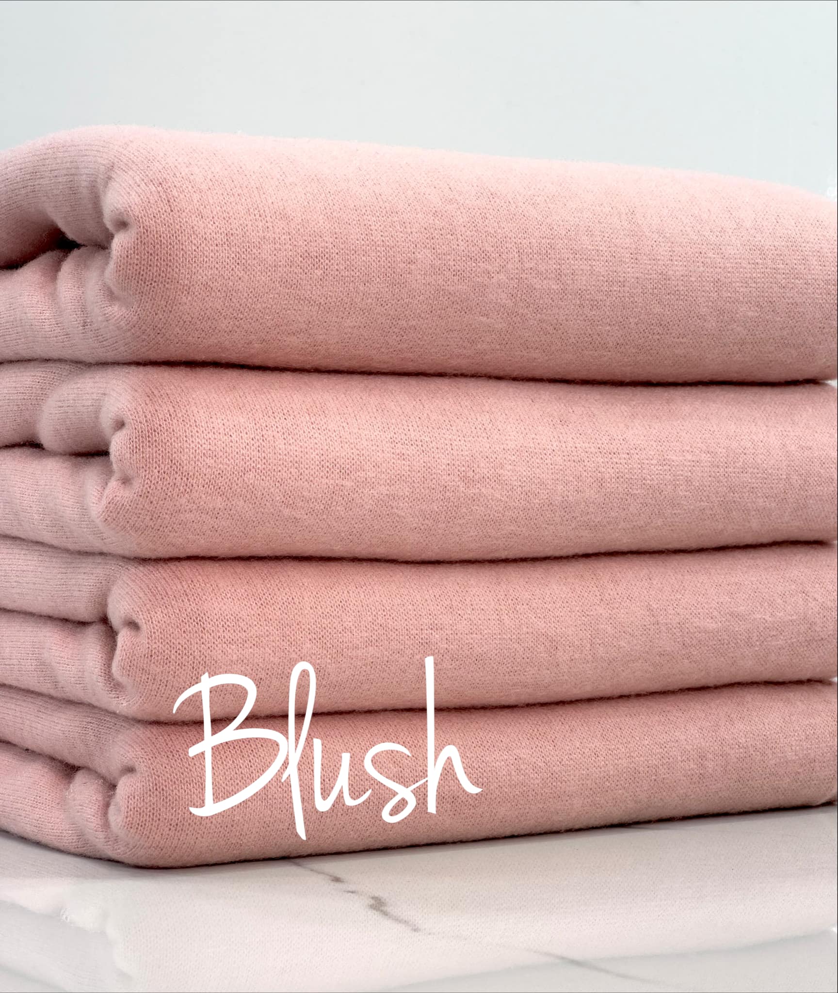 (BRUSHED SWEATER KNIT) BLUSH