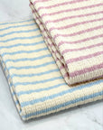(GUAPO STRIPE) FROSTED LILAC STRIPES ON IVORY