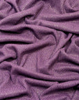 (SWEATER RIB) GOLD SHIMMER ON DARK PURPLE