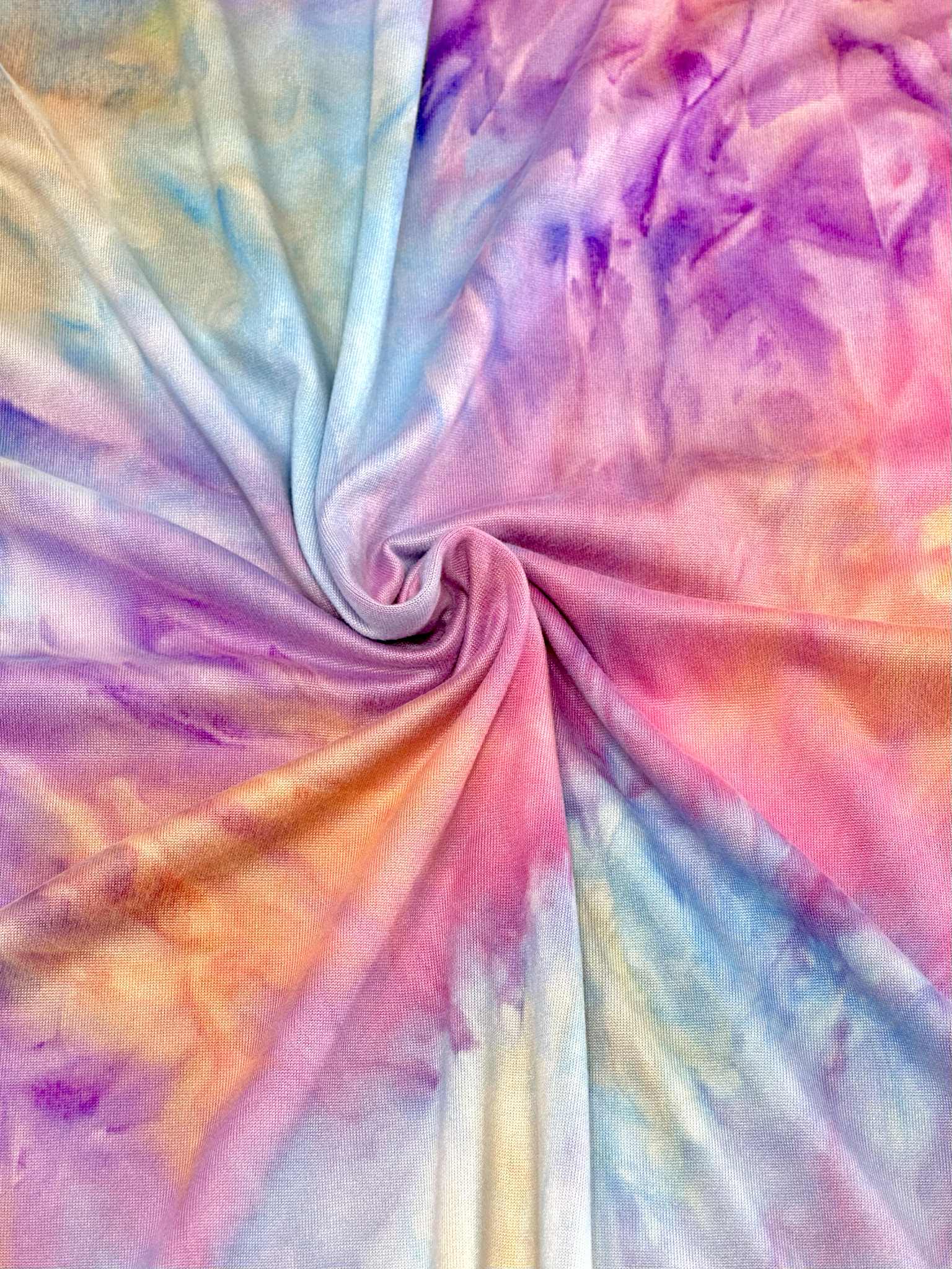 (DBP) PURPLE, BLUE, AND ORANGE TIE DYE