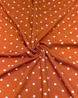 (RAYON MODAL) PINK TINY DOTS ON RUST