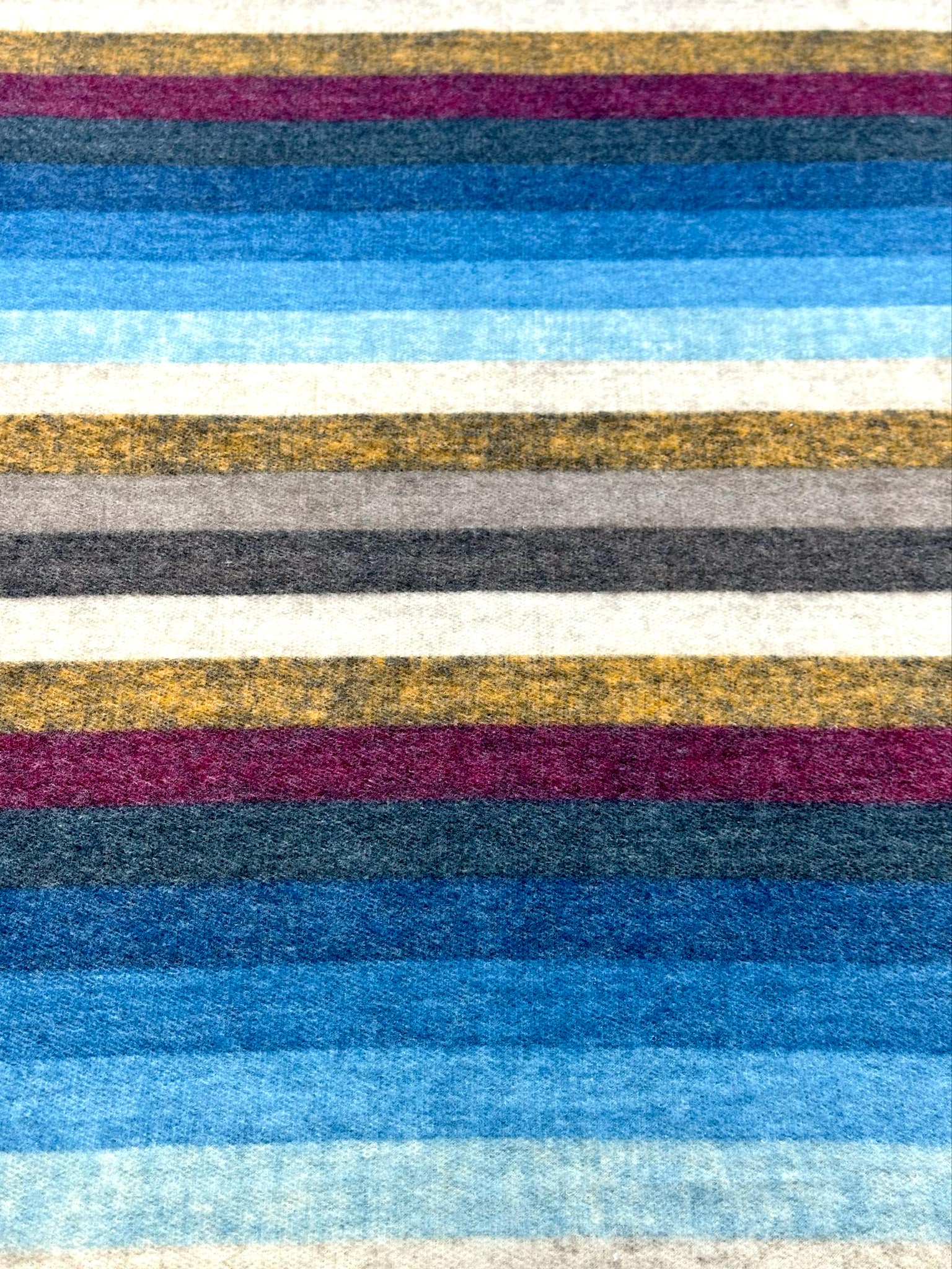 (BRUSHED SWEATER KNIT) COLORFUL STRIPES