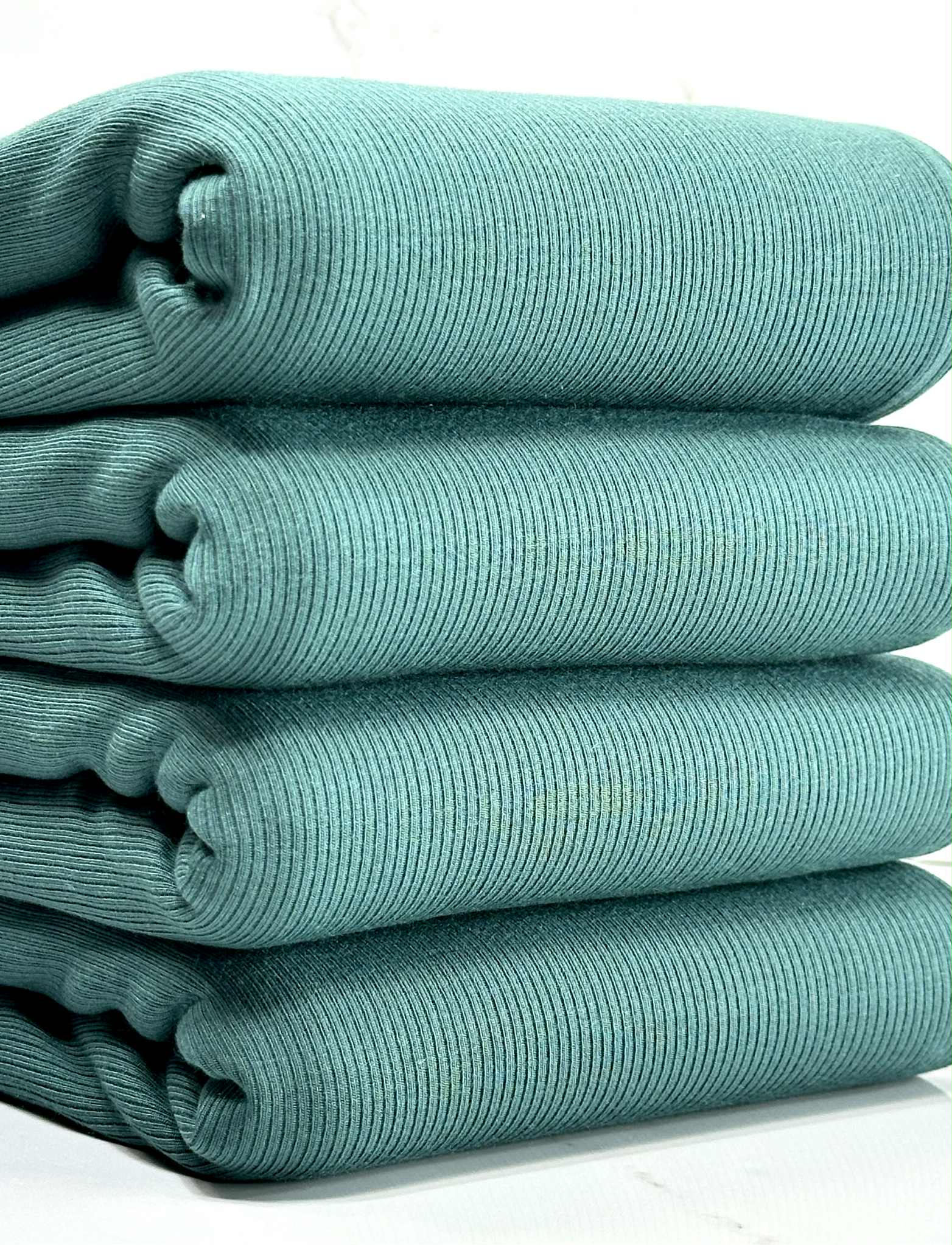 (2X1 COTTON RIB) POWDER TURKISH BLUE