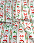 (4X2 YUMMY RIB) SANTA CLAUS WITH BOWS PATTERN ON OFF WHITE (3)