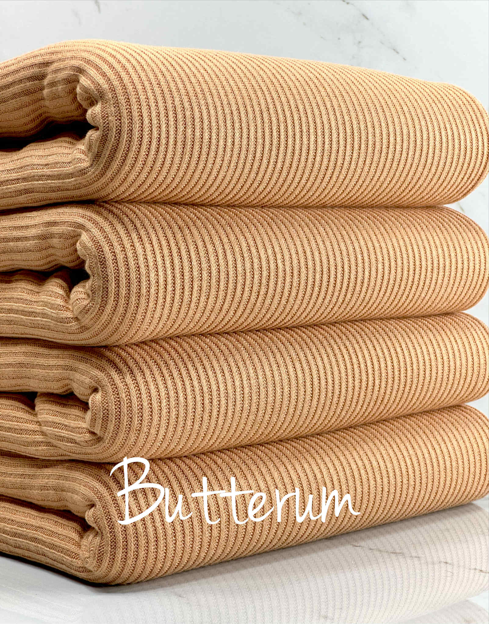 (CASHMERE RIB BRUSHED) BUTTERUM