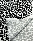 (WOVEN) BLACK CHEETAH ON OFF WHITE