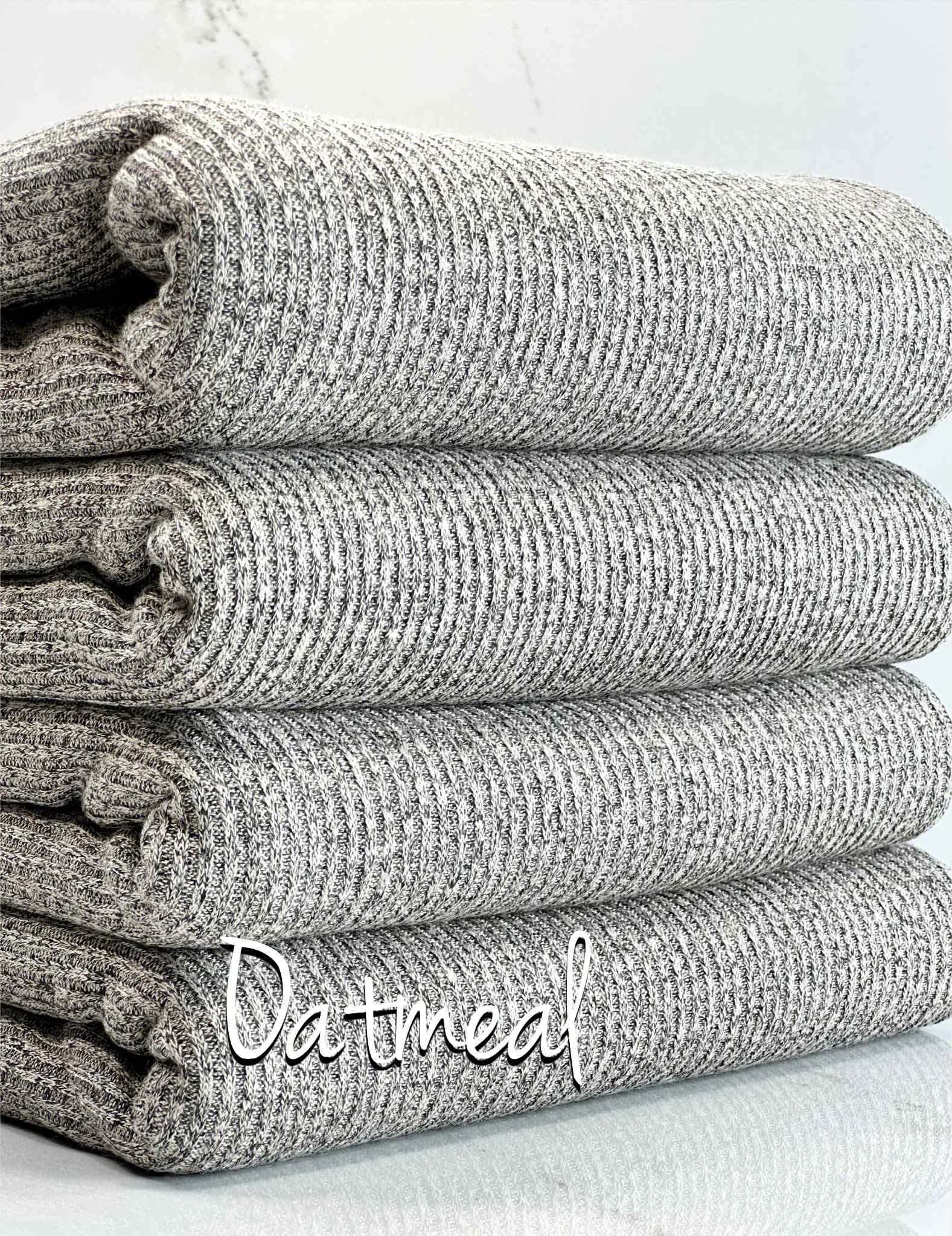 (CASHMERE RIB BRUSHED) OATMEAL