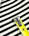 (RIB) BLACK THICK STRIPES ON OFF WHITE