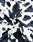 (SWEATER/OAKLEY KNIT) VINTAGE BLACK COW FUR PRINT ON OFF WHITE