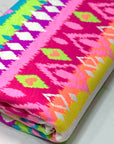 (KNIT) NEON DIAMOND STRIPE