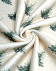 (BRUSHED SWEATER KNIT) PINE TREES ON CREAM