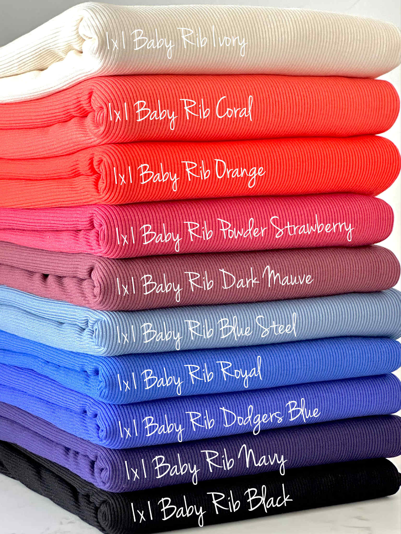 (1X1 BABY RIB) DODGERS BLUE