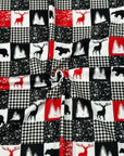 (DBP) BLACK BEAR, REINDEERS AND CHECKERED ON OFF WHITE (5)