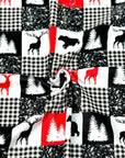 (DBP) BLACK BEAR, REINDEERS AND CHECKERED ON OFF WHITE (5)