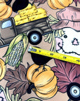 (SWEATER KNIT/OAKLEY) BIG HAY TRUCKS, SCARECROWS & BLACK CROWS ON COFFEE (5)