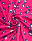 (DBP) TEAL CHEETAH ON FUCHSIA