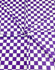 (FRENCH TERRY) PURPLE AND OFF WHITE CHECKERED (2)