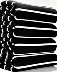 (2X1 RIB) OFF WHITE STRIPES ON BLACK