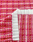 (PLEATED) PINK, ORANGE, AND OFF WHITE LINES