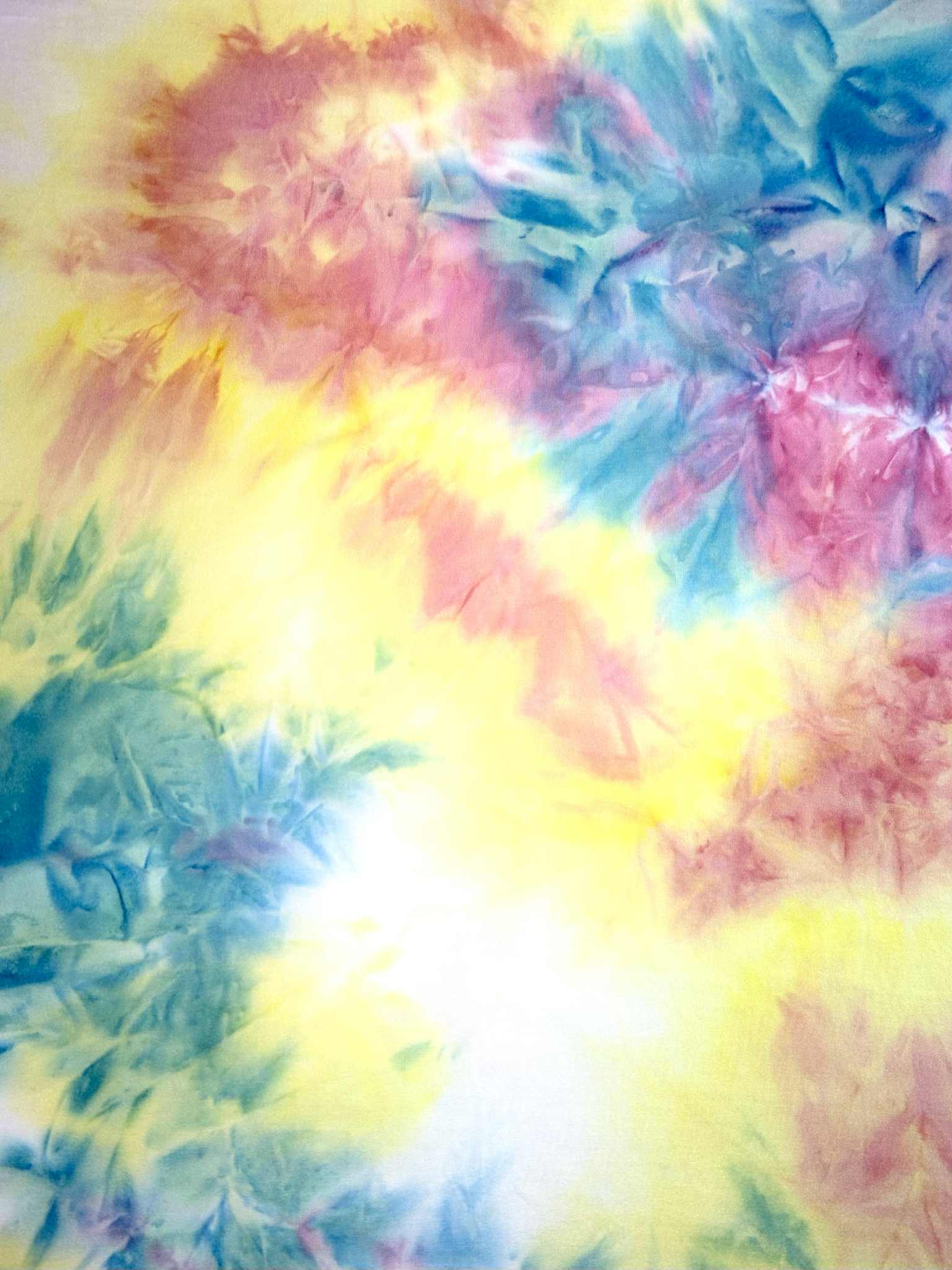 (DBP) YELLOW, PINK, AND BLUE TIE DYE