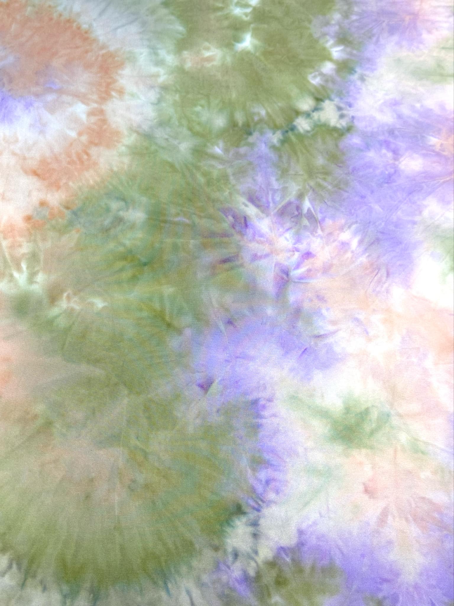 (DBP) PEACH, PURPLE, AND GREEN TIE DYE