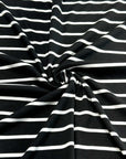 (2X1 RIB) OFF WHITE STRIPES ON BLACK
