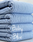(GOLDEN RIB KNIT) BABY BLUE